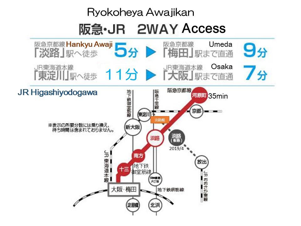 Ryokoheya Awajikan Осака Екстер'єр фото